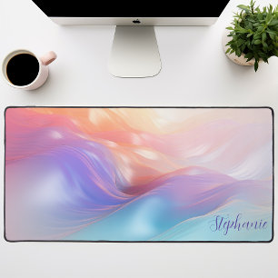 Vagues de soie pastel iridescentes