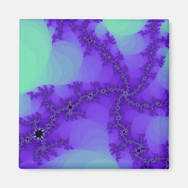 Vagues spirales Magnet fractal (Devant)