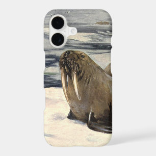 Vagues vintages dans la neige arctique par cygne C