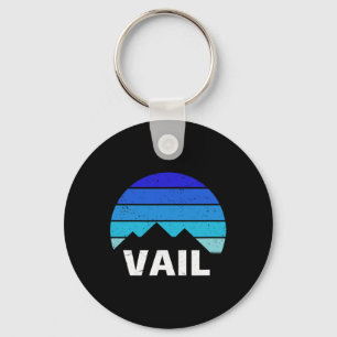 Vail, Colorado Bluebird Day  Keychain