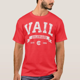 Vail Colorado CO T-Shirt Distressed Vintage Tee 97