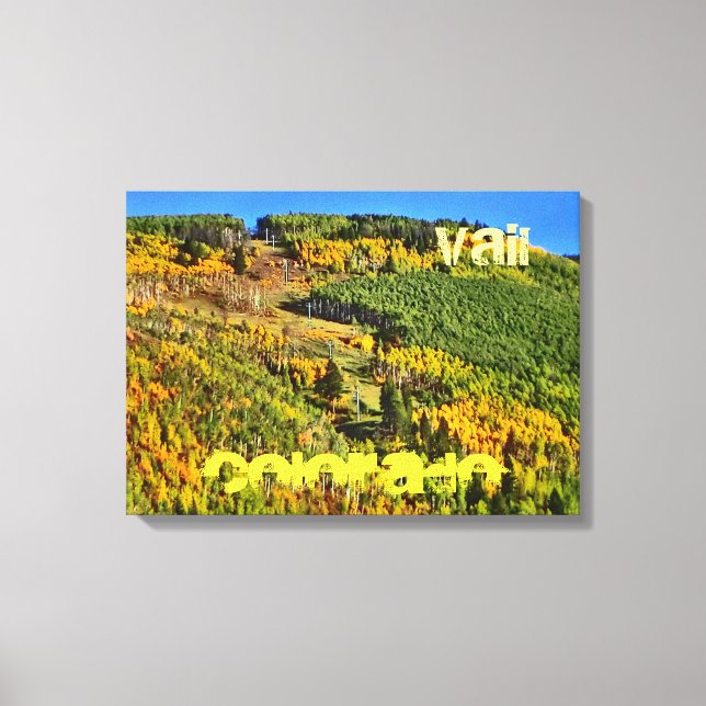 Vail Colorado lift canvas wrap Print (Front)