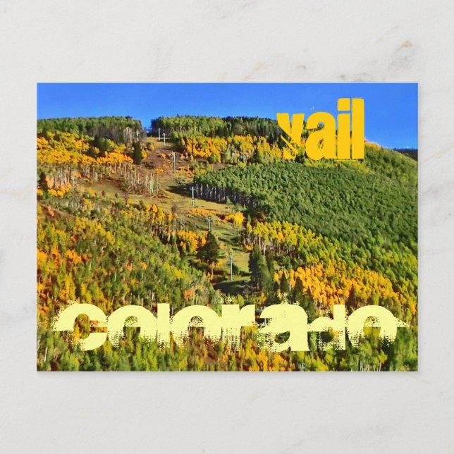 Vail Colorado lift postcard (Front)