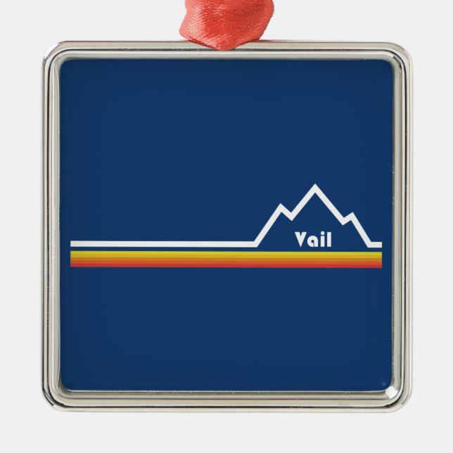 Vail, Colorado Metal Ornament (Front)