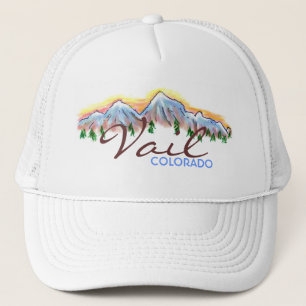 Vail Colorado mountain art hat
