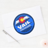Vail Colorado mountain burst sticker (Envelope)