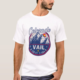 Vail Colorado Mountain Retro Sunset Souvenirs T-Shirt