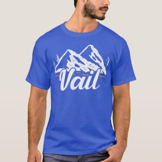 Vail Colorado Mountain Ski Skiing Snowboarding T-Shirt