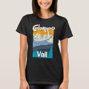 Vail Colorado Mountain State Rocky Mountains Skiin T-Shirt