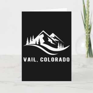 Vail Colorado Mountains Souvenir Memorabilia Winte Card