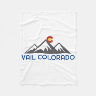 Vail, Colorado Rocky Mountain Fleece Blanket