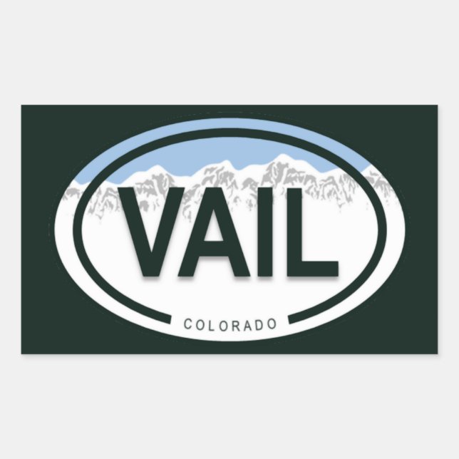 Vail Colorado Rocky Mountain Sticker (Front)