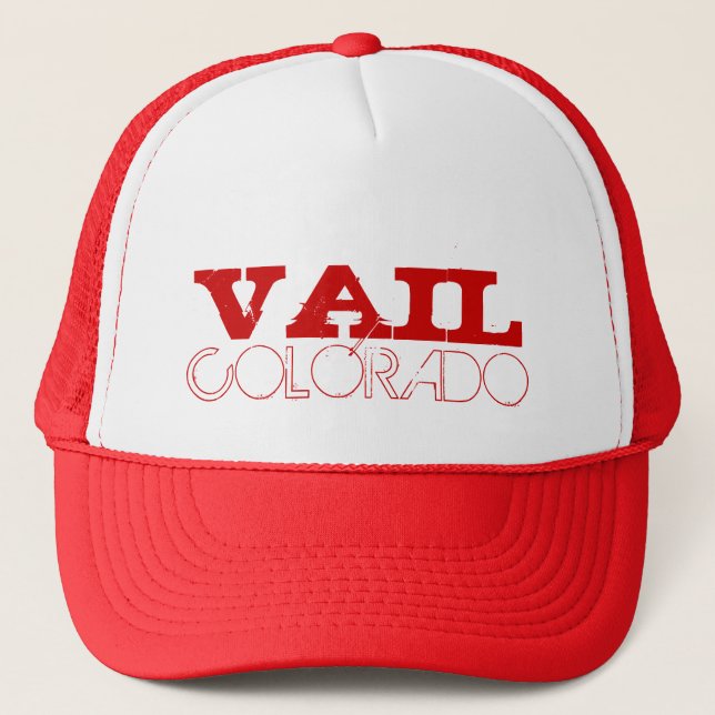 Vail Colorado simple casquette rouge (Devant)
