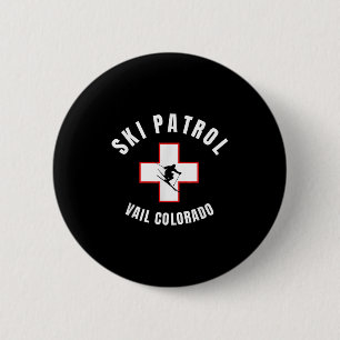 Vail Colorado Ski Patrol 2 Inch Round Button