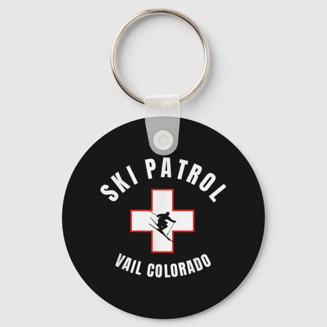 Vail Colorado Ski Patrol  Keychain (Front)