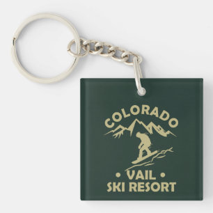 Vail Colorado ski resort Keychain