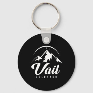 Vail Colorado Ski Resort Skiing Snowboarding Keychain