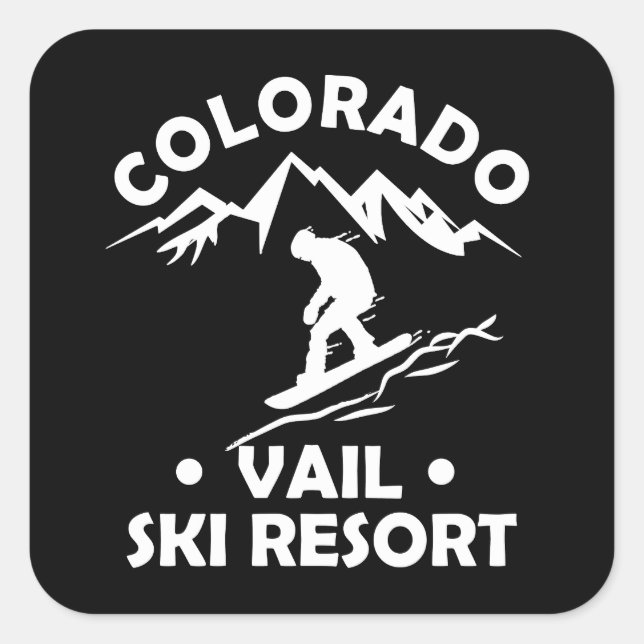 Vail Colorado ski resort Square Sticker (Front)