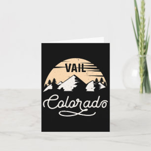 Vail Colorado Skiing T Shirt Mountain Ski Resort V Card