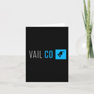 Vail Colorado Snowboard Box Type Card