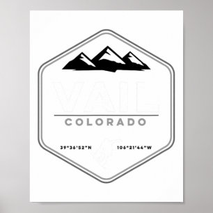 Vail Colorado Snowboard T Poster