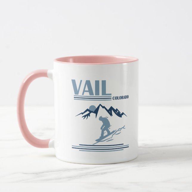 Vail Colorado snowboarding Mug (Left)