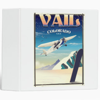 Vail Colorado vintage travel poster Binder