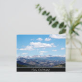 Vail Mountains Colorado Postcard (Standing Front)