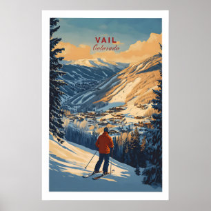 Vail Print Colorado Ski Poster 1