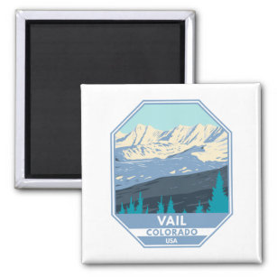 Vail Ski Area Winter Colorado Magnet