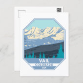 Vail Ski Area Winter Colorado Postcard (Front/Back)