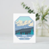 Vail Ski Area Winter Colorado Postcard (Standing Front)