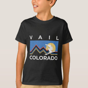 Vail Ski Town Colorado Rocky Mountains Travel Vint T-Shirt