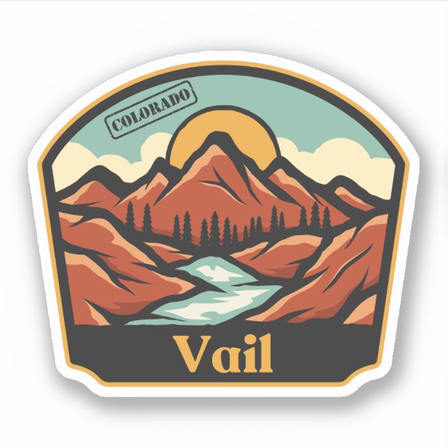 Vail, Sticker Colorado (Devant)