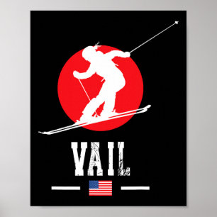 Vail Usa Ski Resort Rocky Mountains American Skiin Poster