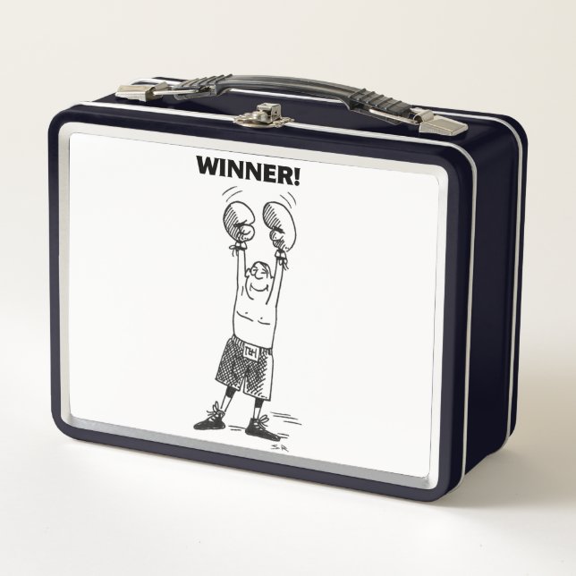 Vainqueur blanc et noir lunchbox (Devant)