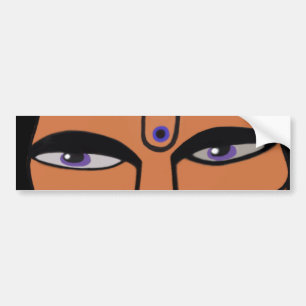 Vaishnava Tiger Eyes Bumper Sticker