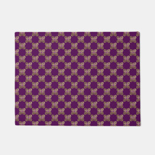 Vajra golden buddhist symbol doormat