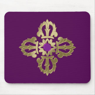 Vajra golden buddhist symbol mouse pad