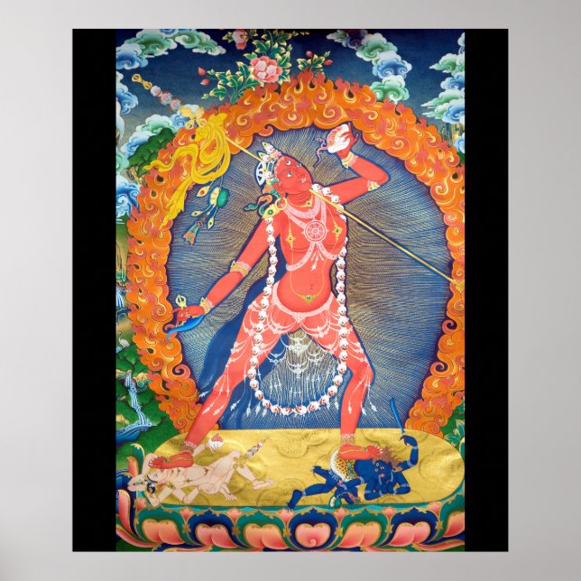 Vajrayogini Tibetan Buddhist Deity Poster (Front)