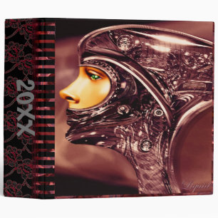 Vakinen Futuristic Cyber Babe Custom Binder