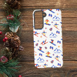 Val Cenis Savoie France Ski Snowboard Pattern Samsung Galaxy Case<br><div class="desc">A funny winter skiing seamless pattern for the ski resort Val-Cenis in Haute Maurienne,  Savoie,  France,  Europe.  Perfect gift idea for winter sports lovers: ski,  snowboard,  freestyle,  ski jump,  cross-country skiing.</div>