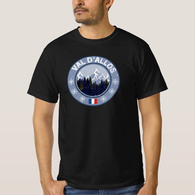 Val d'Allos Ski resort T-Shirt (Front)