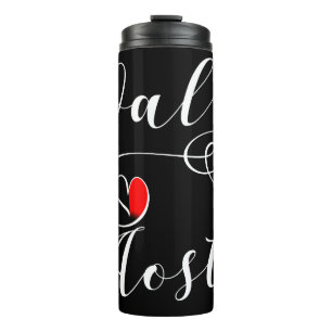 Val d'Aosta Flag Heart, Italy, Aosta Valley Thermal Tumbler