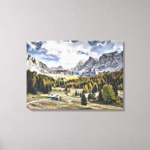 Val di Fassa, Trentino, Italy Canvas Print
