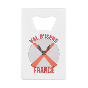 Val d'Isere, France Credit Card Bottle Opener