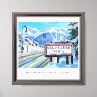 Val d'Isère Ski Resort Custom Canvas Print