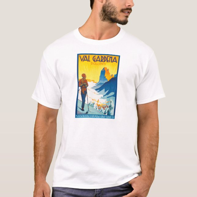 Val Gardena Dolomiti vintage ad T-Shirt (Front)
