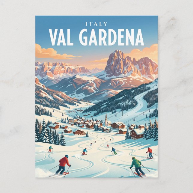 Val Gardena Italy Postcard (Front)