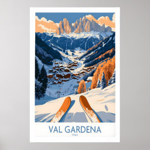 Val Gardena Ski Print - Italy 1